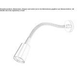 LED reading lamp with swing arm Nehvizdy