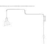 Adjustable metal wall lamp Mirzec