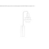 LED wall lamp made of borosilicate glass Belton