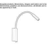 Steel LED wall lamp with a swing arm Zoeblitz