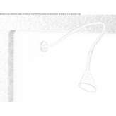 LED wall lamp with a swing arm Cringila