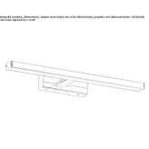 Lampa lustrzana LED Janow
