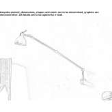 Adjustable stained glass wall lamp Omacha