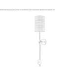 Brass wall lamp with a fabric shade Yvrac