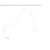 Steel LED reading lamp Sumy