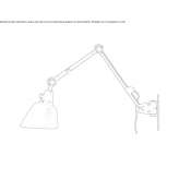 Adjustable metal LED wall lamp with swing arm Pegnitz