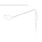 Adjustable aluminum wall lamp Rehe