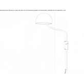 Adjustable powder-coated aluminum LED wall lamp Shoctic
