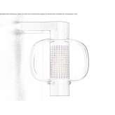 LED wall lamp made of glass with a stainless steel arm Silea