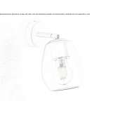 Wall lamp made of glass and aluminum Ermont