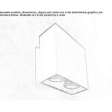 Aluminum wall lamp Ertugrul