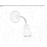 Mosiężna lampa ścienna LED Eichenau