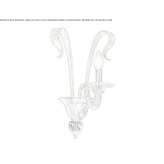 Murano glass wall lamp Frisa