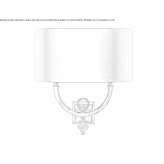Metalowa lampa ścienna Arraijan