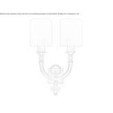 Metalowa lampa ścienna Arraijan