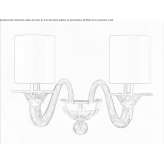 Murano glass wall lamp Buky