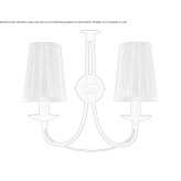 Metalowa lampa ścienna Volzhsk