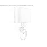 Metal LED wall lamp Aldana