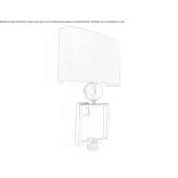 Metalowa lampa ścienna Mocupe