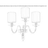Murano glass wall lamp Itaguei