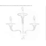 Murano glass wall lamp Alovera