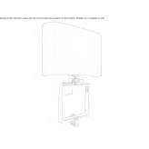 Metal wall lamp Texcaco