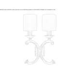 Metalowa lampa ścienna Cornago