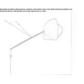 Lampa ścienna LED z japońskiego papieru Riofrio