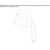 Lampa ścienna LED z dmuchanego szkła, z możliwością ściemniania Ciumani