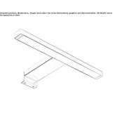 LED mirror lamp made of aluminum Nucetto