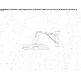 Iron wall lamp with fixed arm Scerne