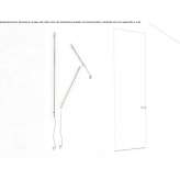 Brass LED wall lamp Tallai
