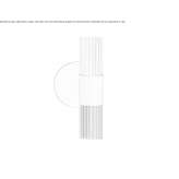 LED wall lamp made of brass and colored glass Valdice