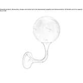 Murano glass and metal wall lamp Sestu