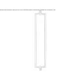 Tall bronze bathroom lamp with white glass Arvore