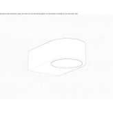 Zinc LED wall lamp Majadas