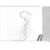 Metalowa lampka do czytania LED z USB Mirnyy