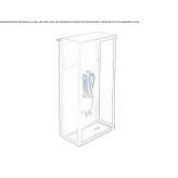 LED wall lamp made of glass Ramiseto