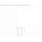 Wall lamp made of zinc and opal glass McGraw