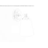 Metal wall lamp with a fixed arm Warilla