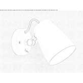 Adjustable aluminum wall lamp Medole