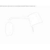 Zinc LED reading lamp with fixed arm Zernez