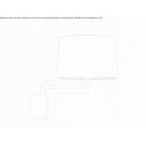 Adjustable LED wall lamp in steel and fabric Casarano