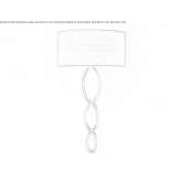 Zinc wall lamp with a fabric shade Baslow