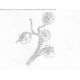 Ręcznie wykonana lampa ścienna z brązu Semeac