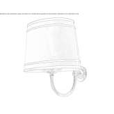 Lampa ścienna z tkaniny Falset