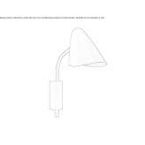 Steel wall lamp Turri