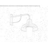 Wall lamp with a fixed arm Rayon