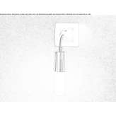 Wall lamp / stair lamp made of glass and steel Tuerkler