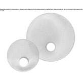 Aluminum and steel wall lamp Mequetla